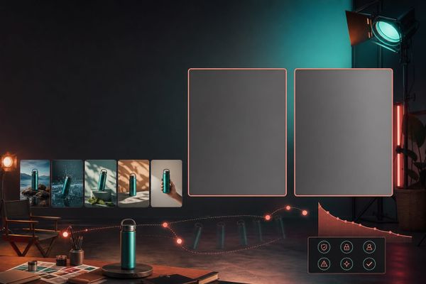 TikTok Seedance 2.5 video AI in uno studio creativo con checklist annunci e dashboard di retention