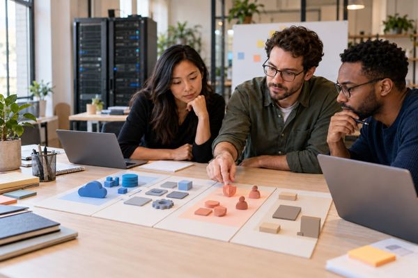 US startup team reviews an Oracle AI SMB Bundle cost and access checklist before a cloud pilot