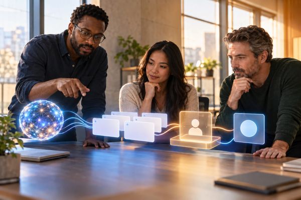 Enterprise operations team reviews a ServiceNow MCP workflow from AI reasoning through blank incident cards to human approval and record update