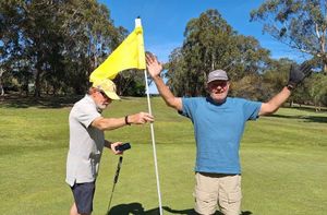 Cookie Aces the 4th at Foster Golf Club