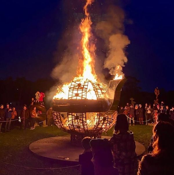 Record crowds, lanterns and a big fire mark biggest ever Tea Cosy Festival