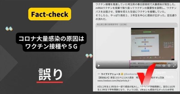 ワクチン接種・5Gでコロナに感染？【ファクトチェック】