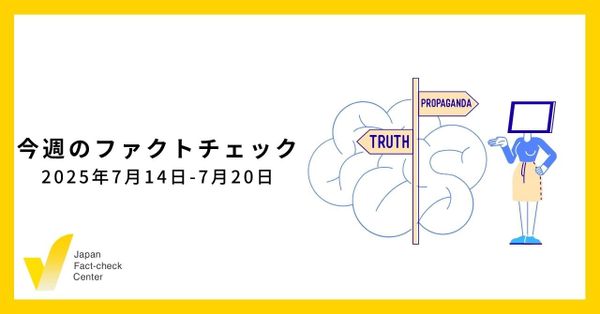 参院選ファクトチェック計27本/政治系人気動画の解説も【今週のファクトチェック】