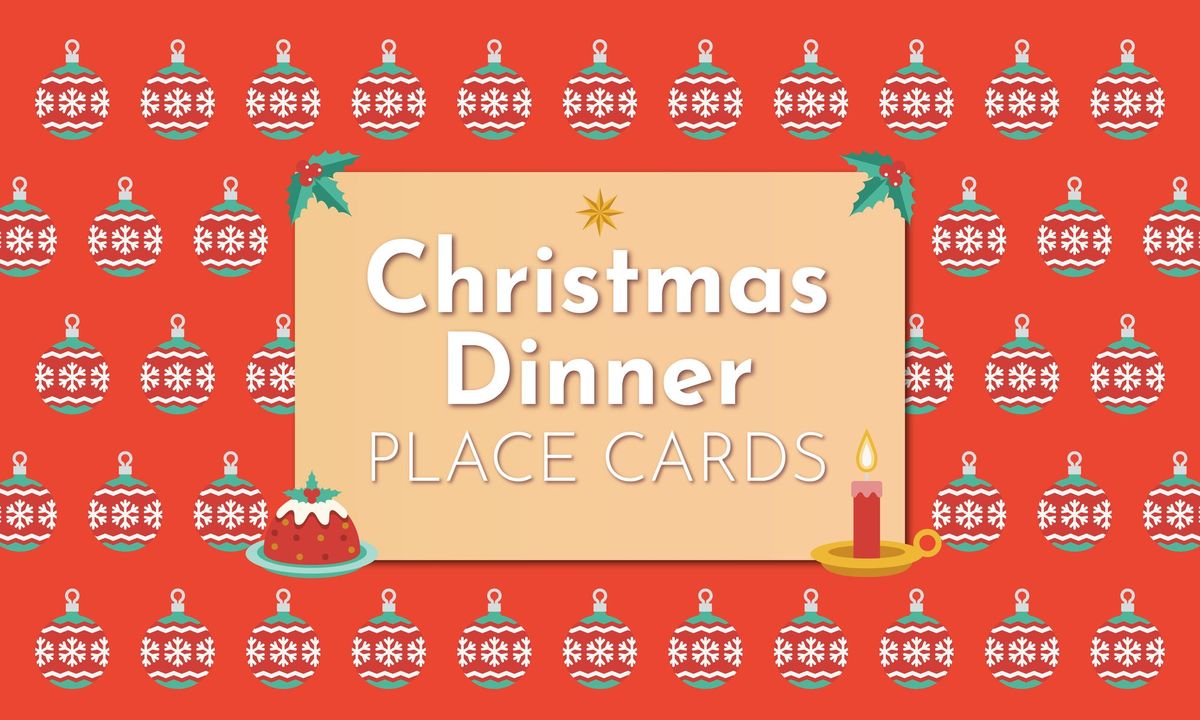Design Christmas Dinner Place Cards