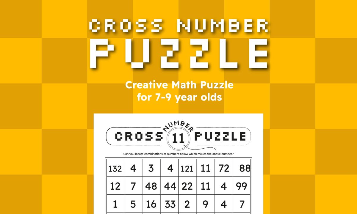 Cross-Number Puzzle: Creative Math Activity