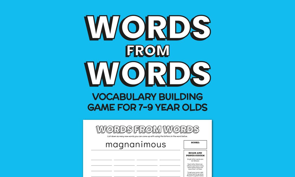 Words from Words: Vocabulary Game
