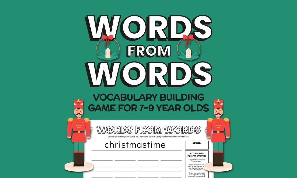 Words from Words: Vocabulary Game - December Edition