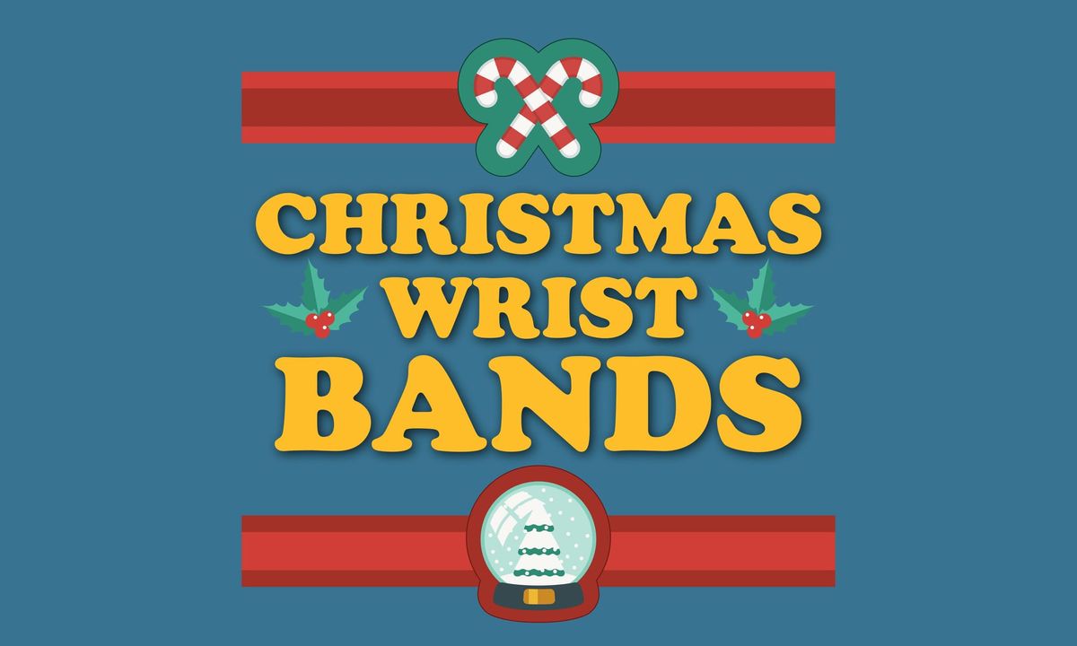 Merry Christmas Festive Wristbands