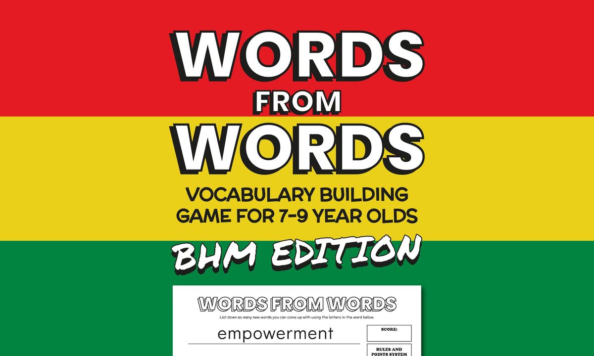 Words from Words: Vocabulary Game - BHM Edition