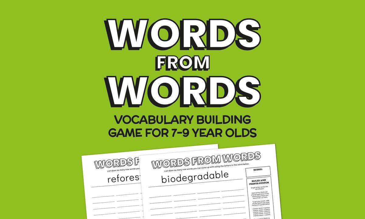 Words from Words: Vocabulary Game
