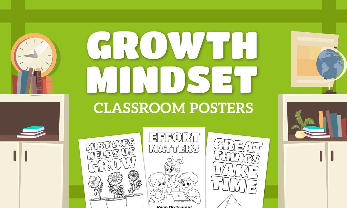 Growth Mindset Classroom Posters