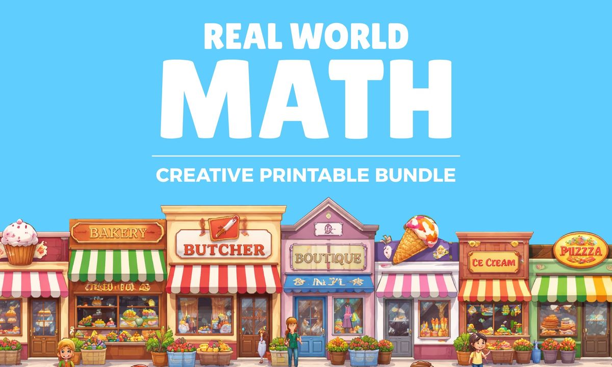 Real-World Math Adventures Printable Bundle: Learning Math Around Town