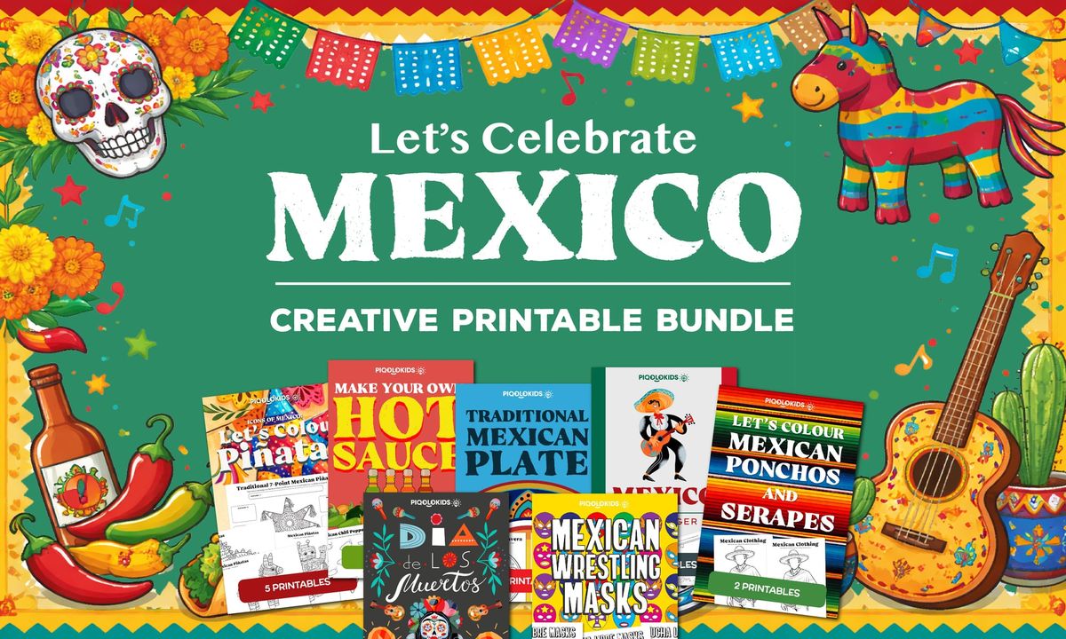 Celebrate Mexico Printable Bundle for Elementary Classrooms