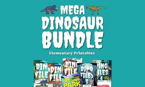 Mega Dinosaur Printable Bundle: Research, Colour & Explore