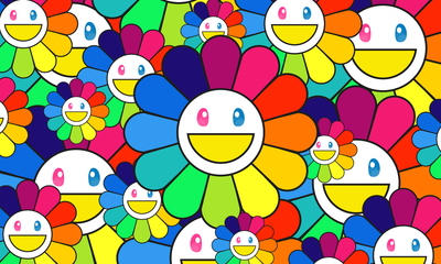 Murakami Inspired Flower Arrangement