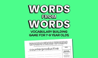 Words from Words: Vocabulary Game