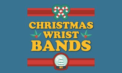 Merry Christmas Festive Wristbands