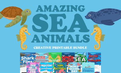 Amazing Sea Animals Creative Printable Bundle
