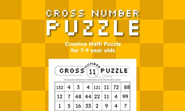 Cross-Number Puzzle: Creative Math Activity