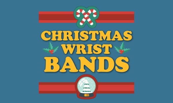 Merry Christmas Festive Wristbands