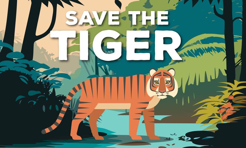 Save the Tiger, Thrive Together Poster
