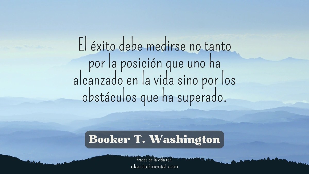 frase de Booker T. Washington