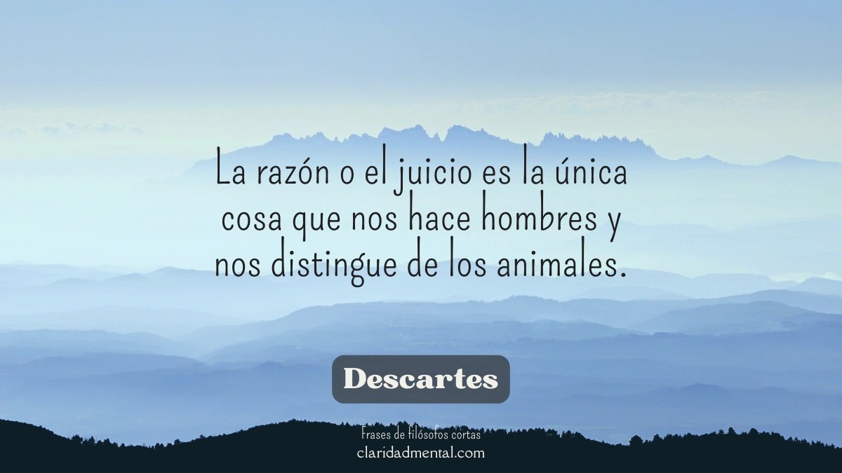 frase de Descartes