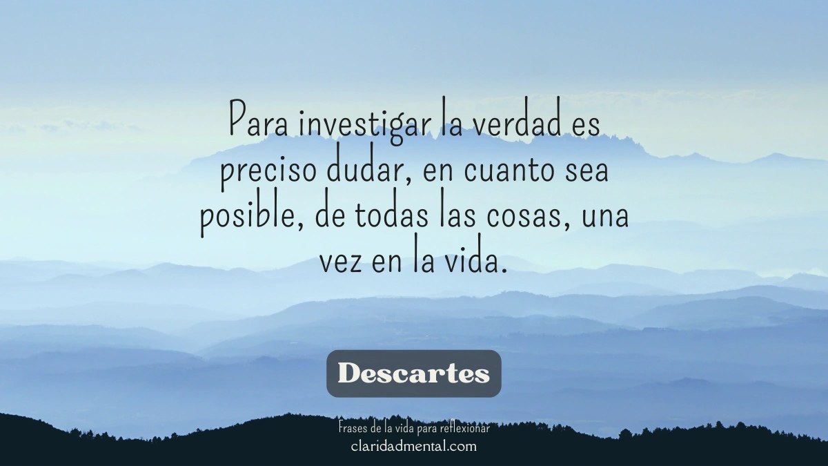 frase de Descartes