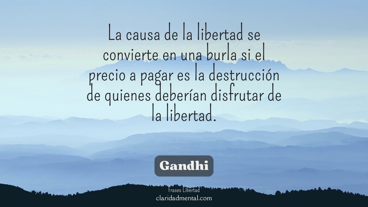 frase de Gandhi