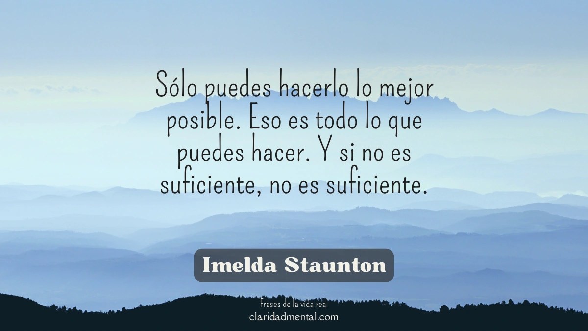 frase de Imelda Staunton