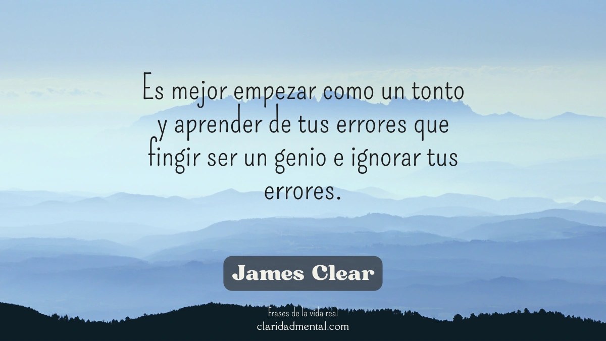 frase de James Clear