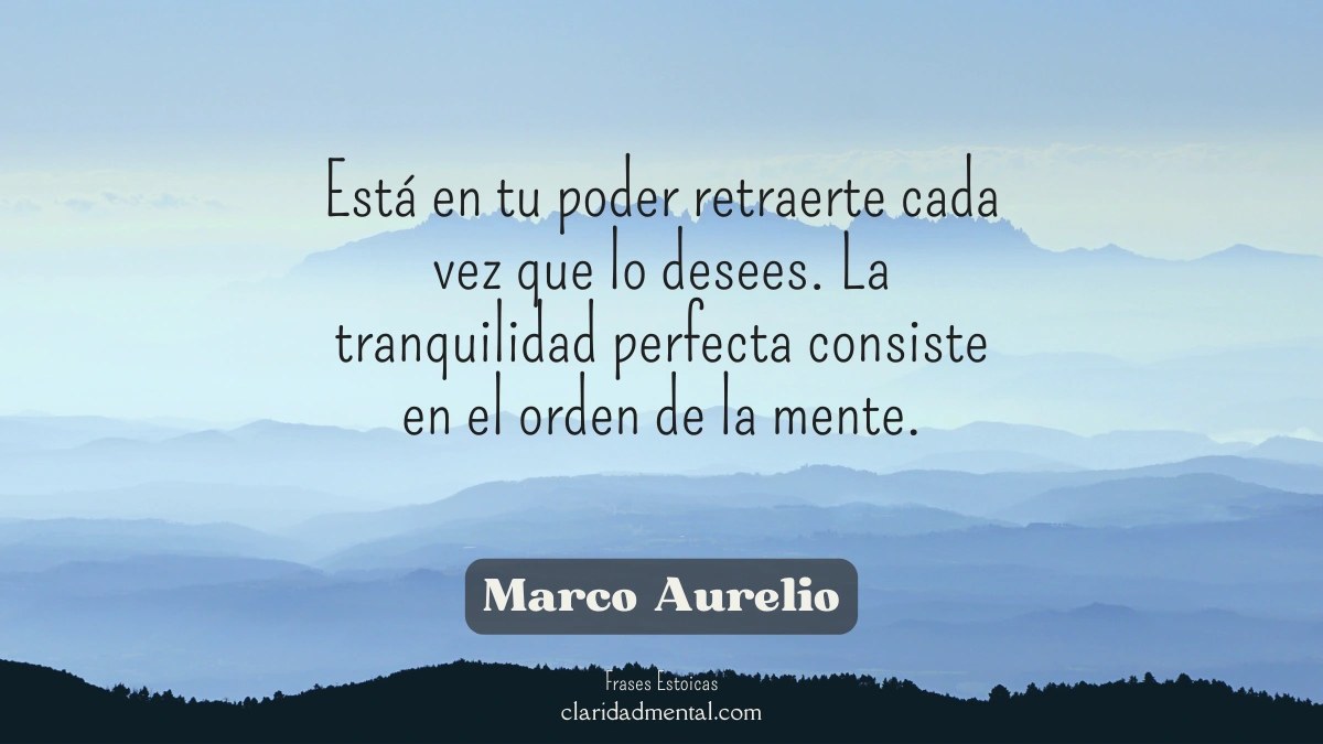 frase de Marco Aurelio