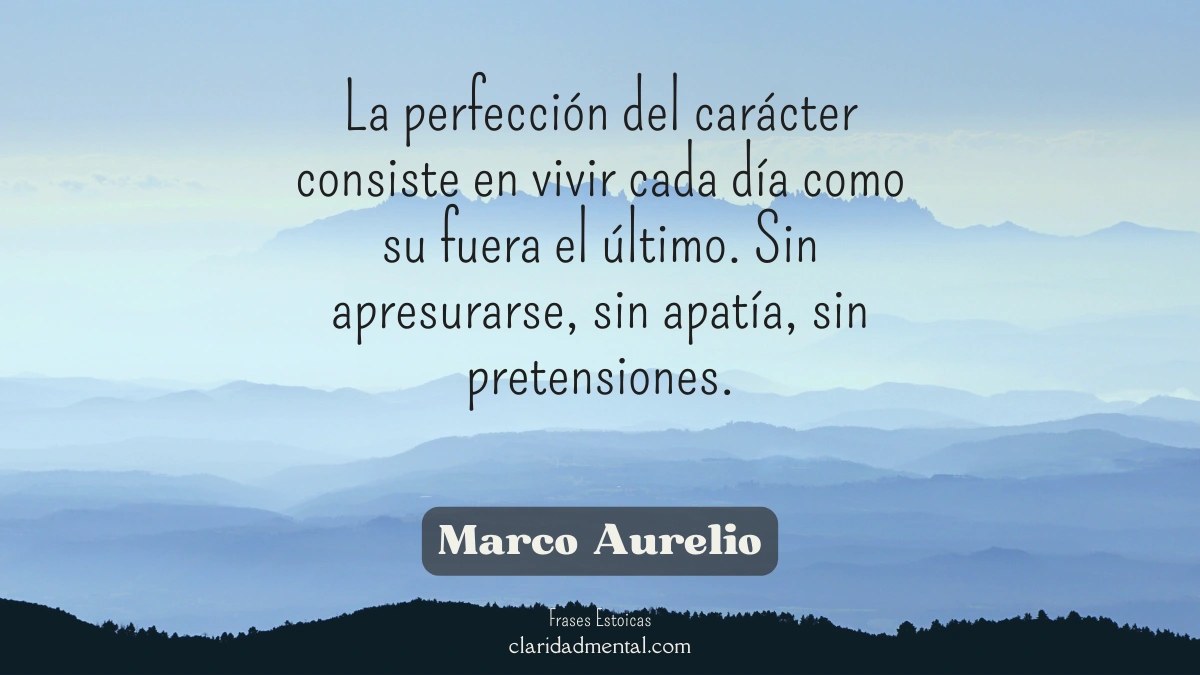 frase de Marco Aurelio