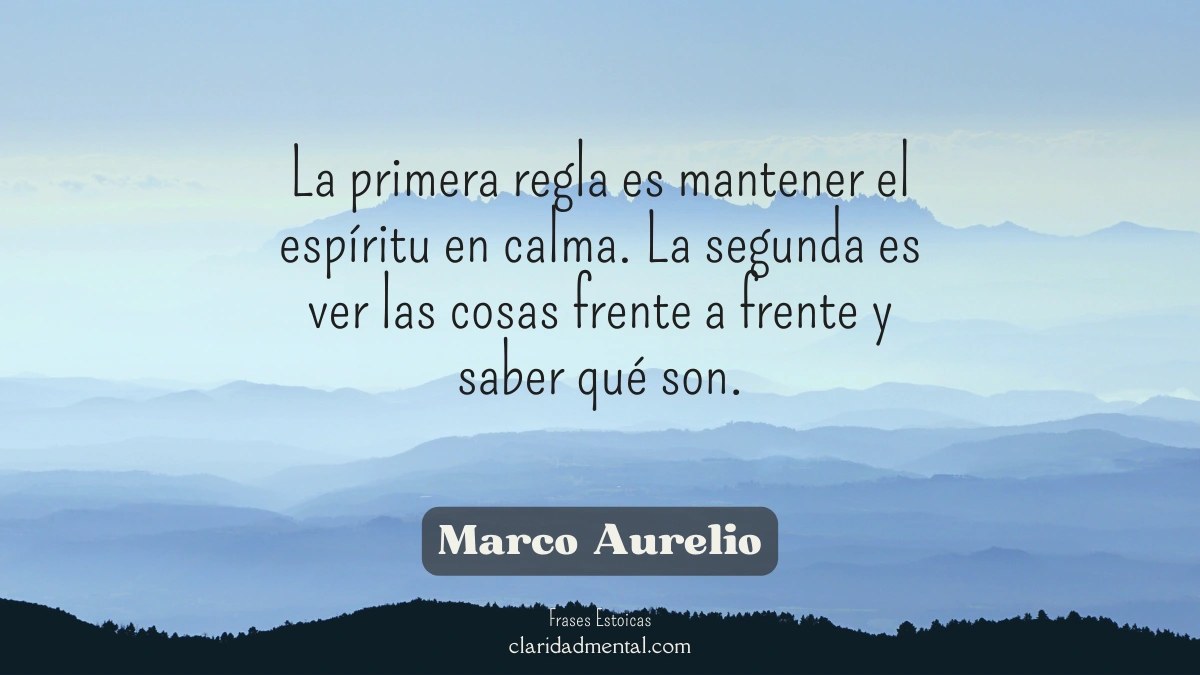 frase de Marco Aurelio