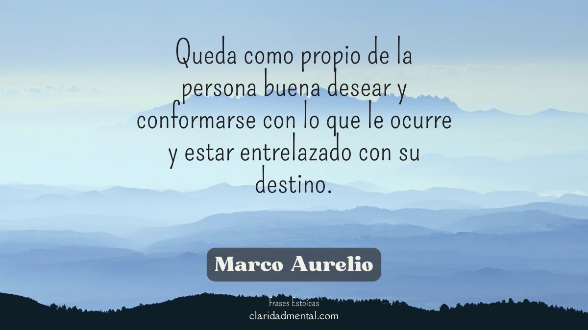 frase de Marco Aurelio