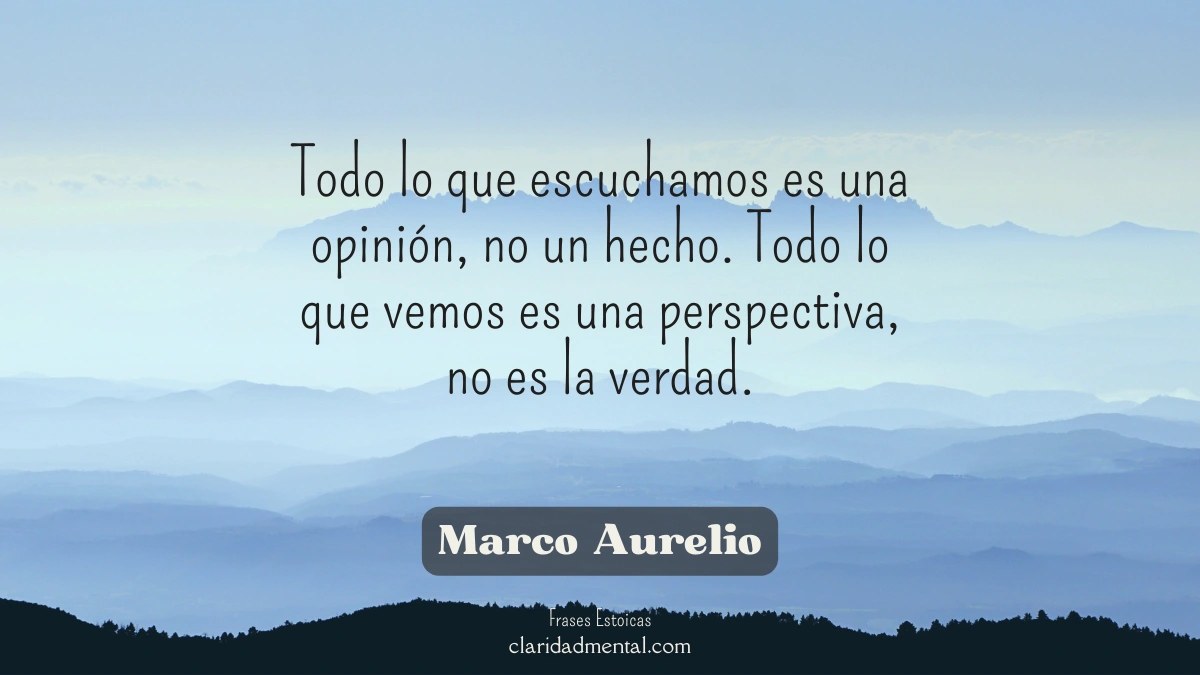 frase de Marco Aurelio