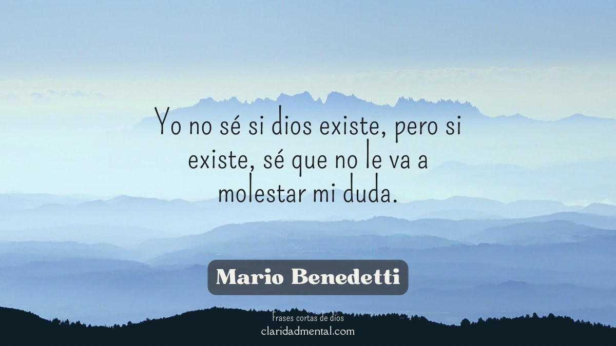 frase de Mario Benedetti