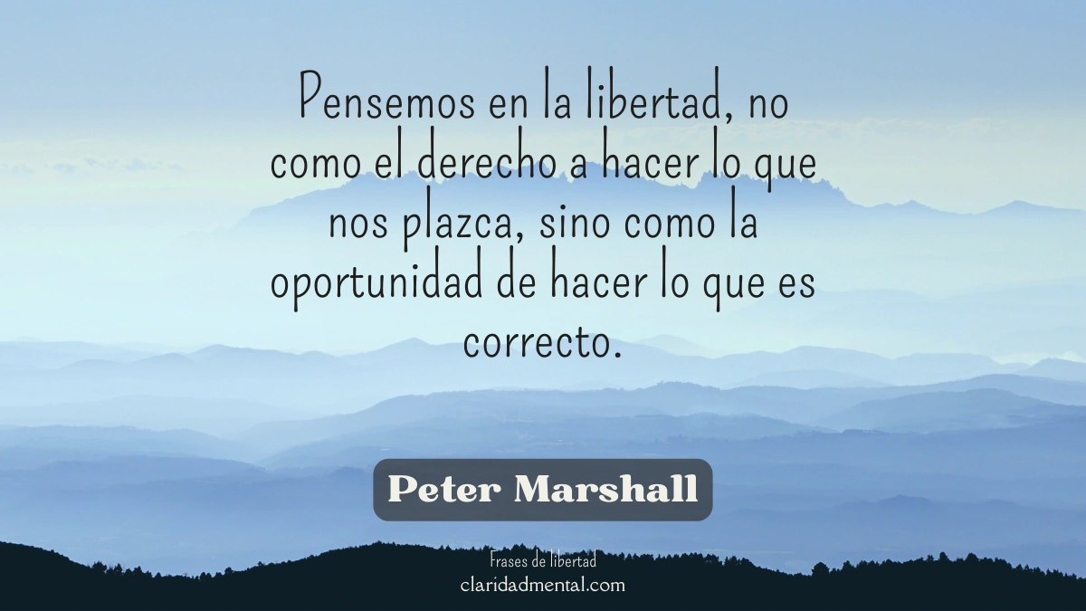 frase de Peter Marshall