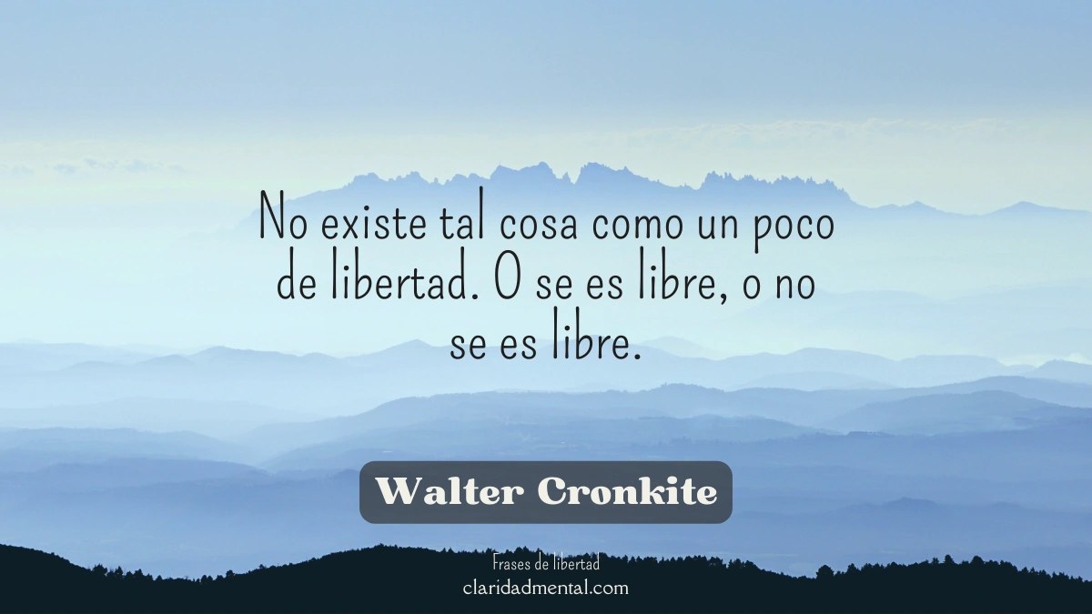 frase de Walter Cronkite
