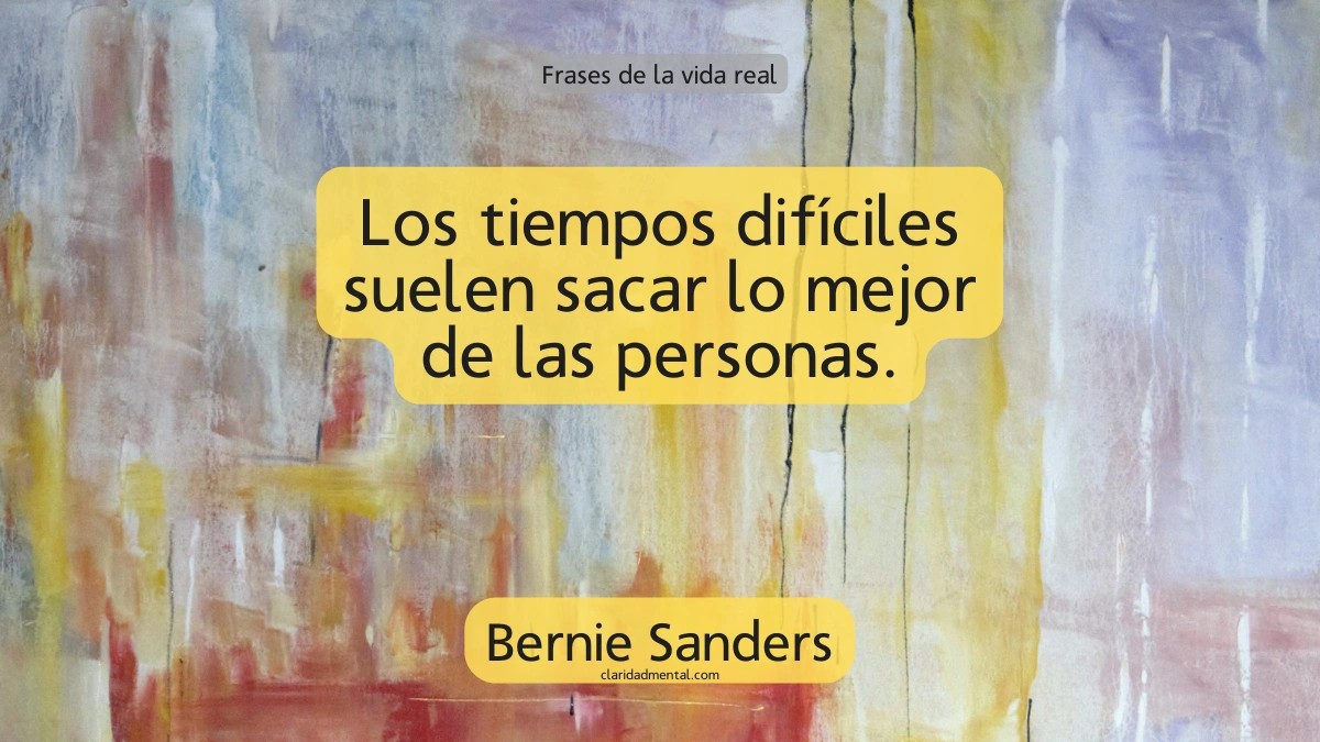 frase de Bernie Sanders