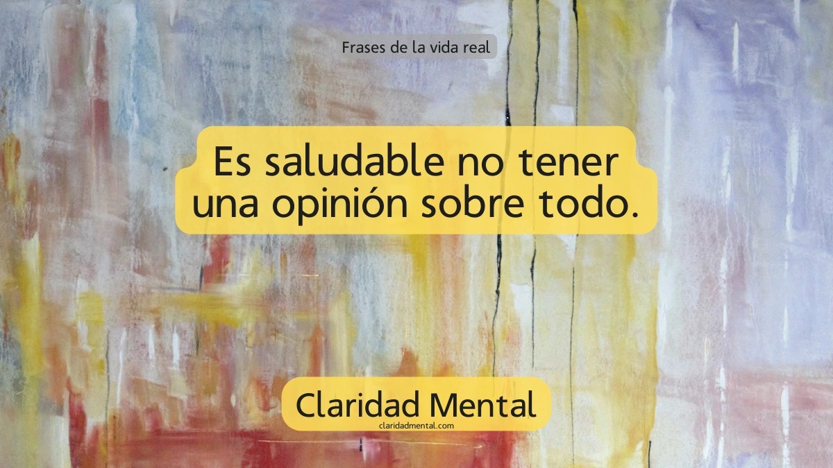 frase de Claridad Mental