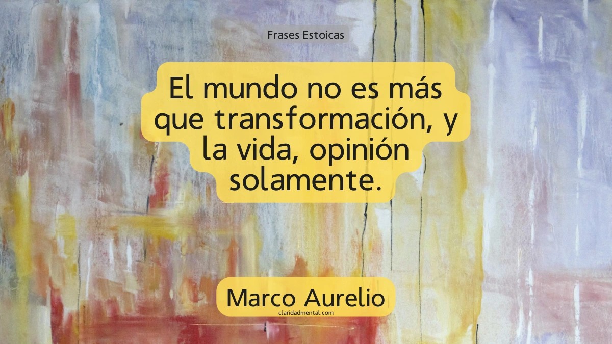 frase de Marco Aurelio