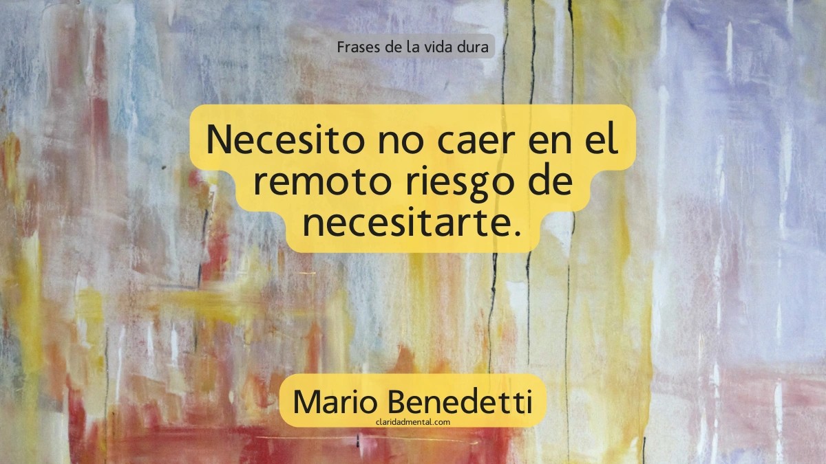frase de Mario Benedetti