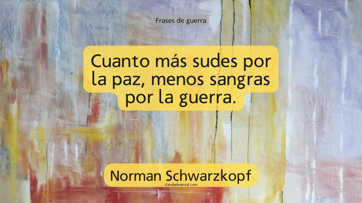 frase de Norman Schwarzkopf