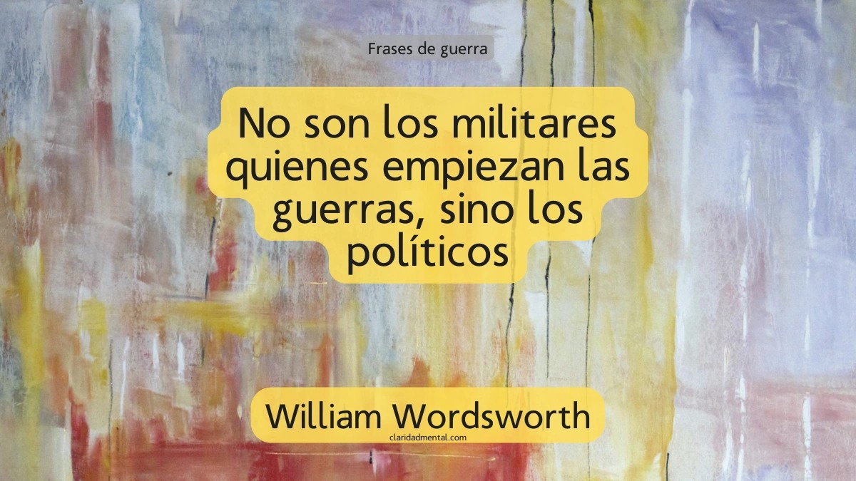 frase de William Wordsworth