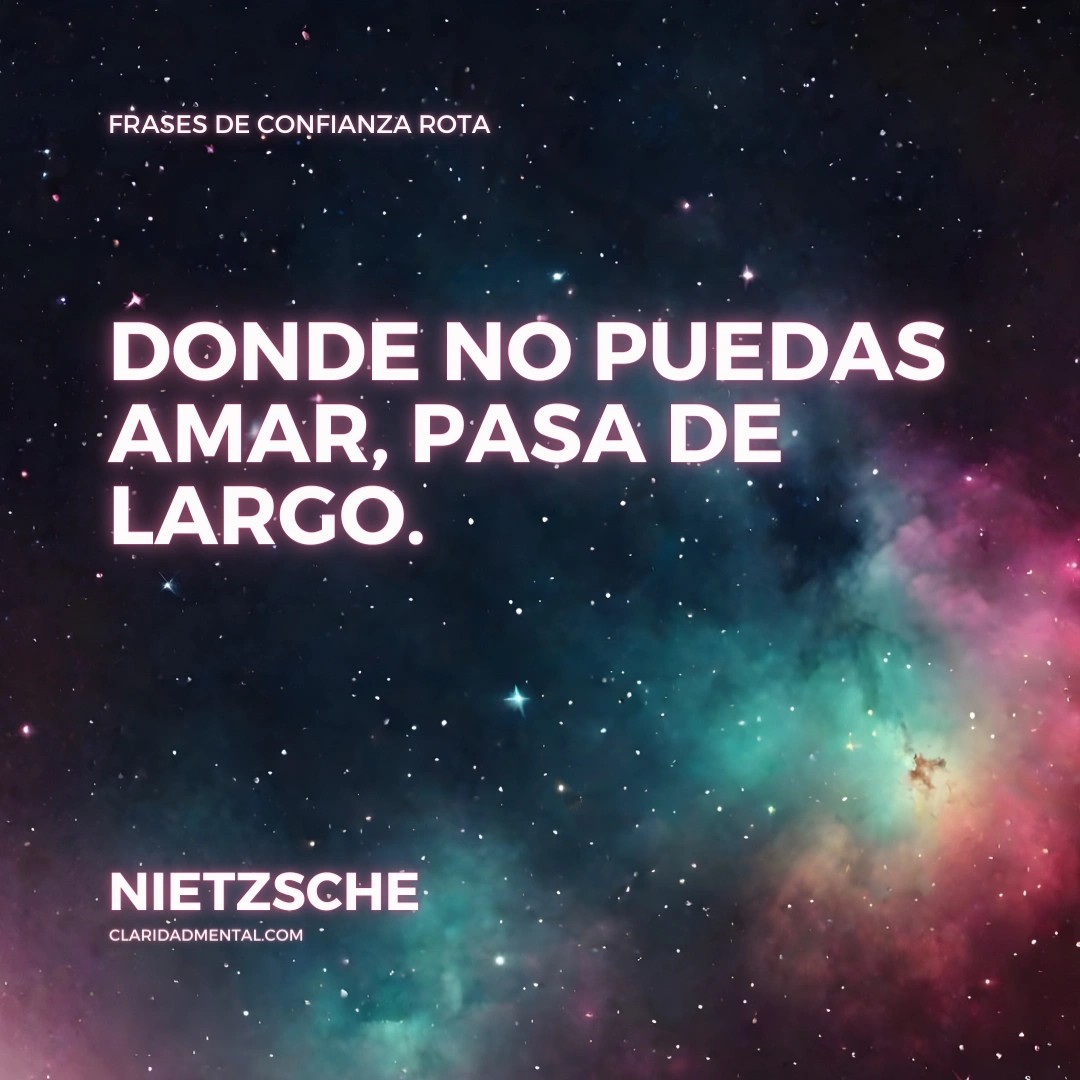 Frases de confianza rota