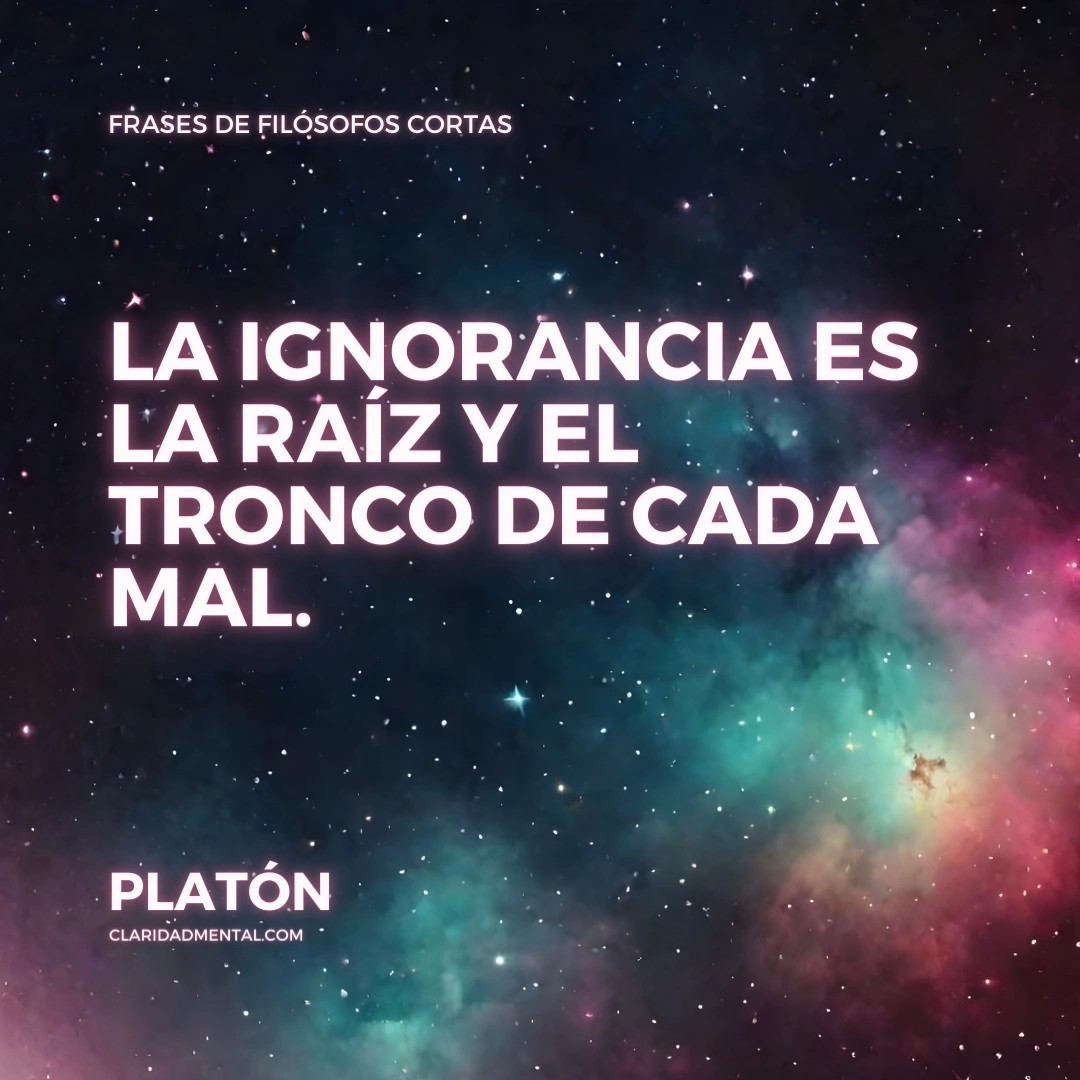 Frases de filósofos cortas