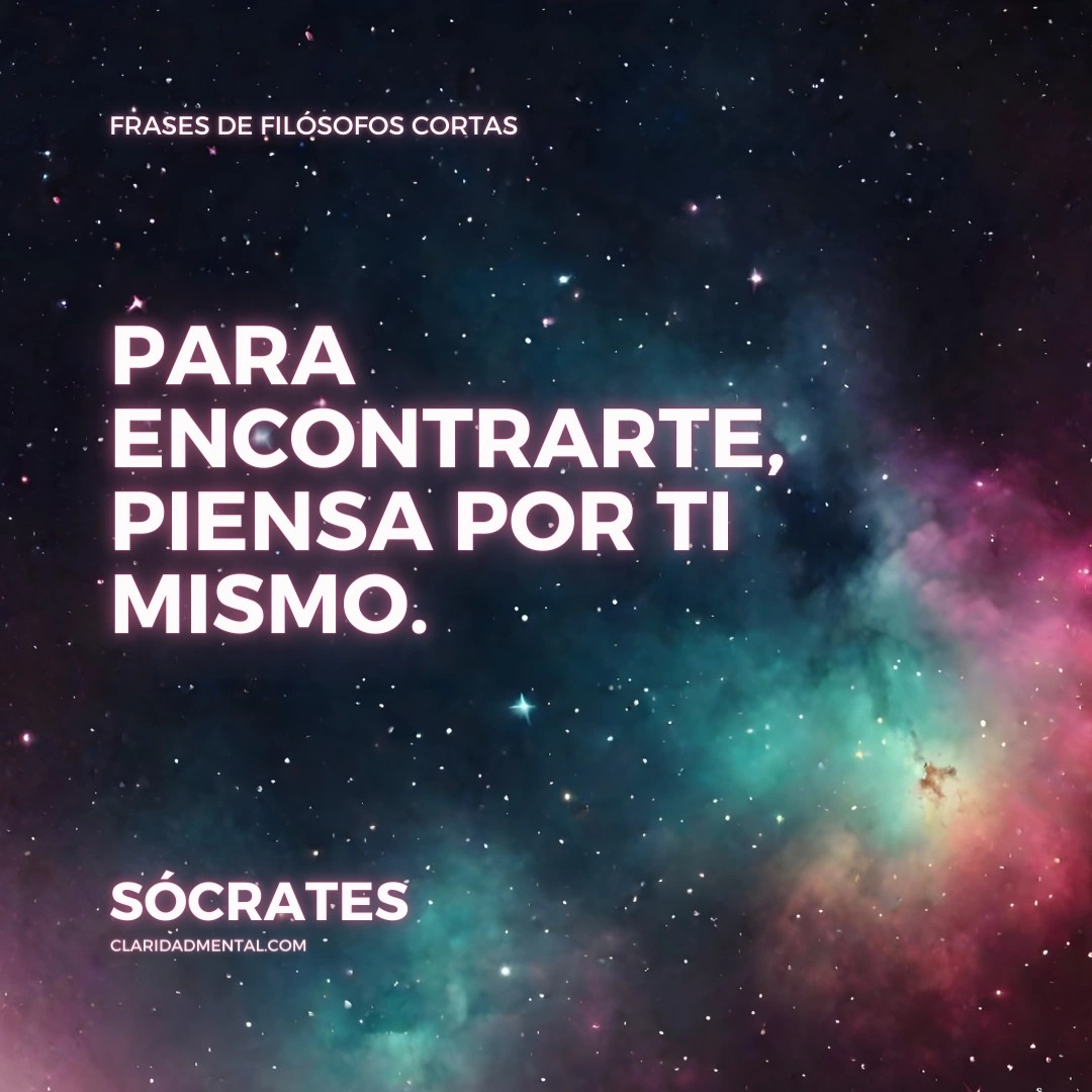 Frases de filósofos cortas