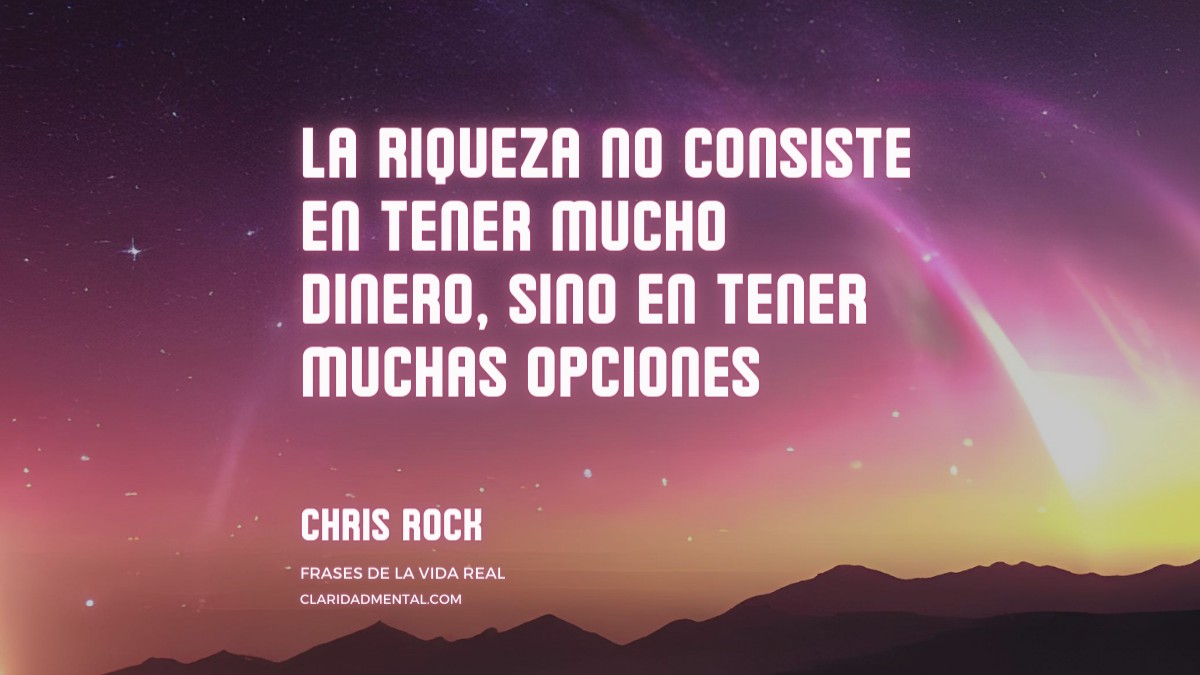 frase de Chris Rock
