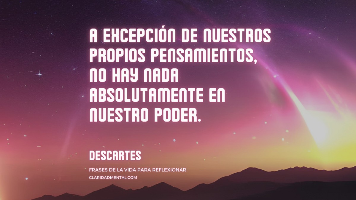 frase de Descartes